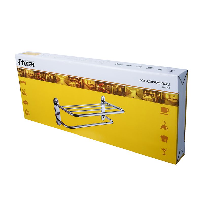 Полка для полотенец FIXSEN HOTEL FX-31015A, хром