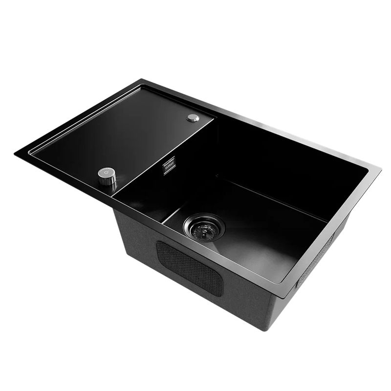 Кухонная мойка Ulgran Steel 780x500, вороненая сталь, артикул US 780-003