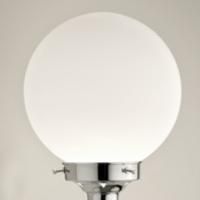 Devon Sfera Glass Плафон стеклянный 170х195 мм для настенного светильника, основание никель блестящий