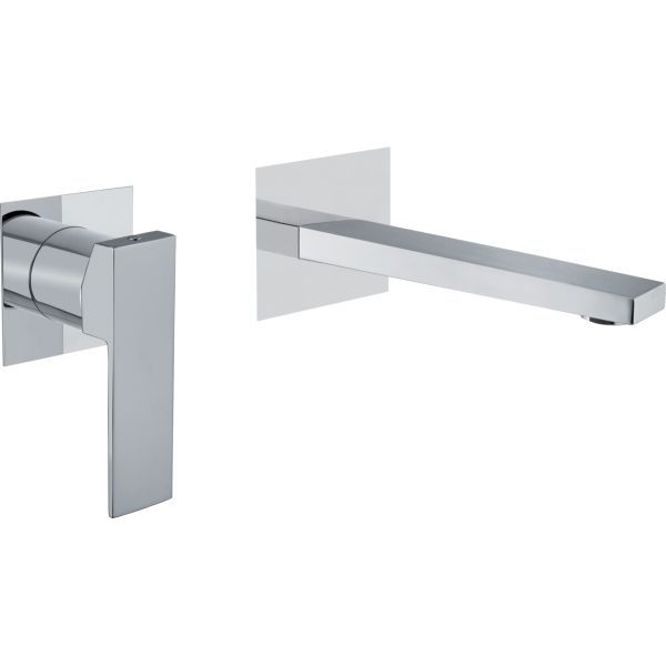 Fiore Kube, встраиваемый в стену однорычажный смеситель для раковины, цвет хром
