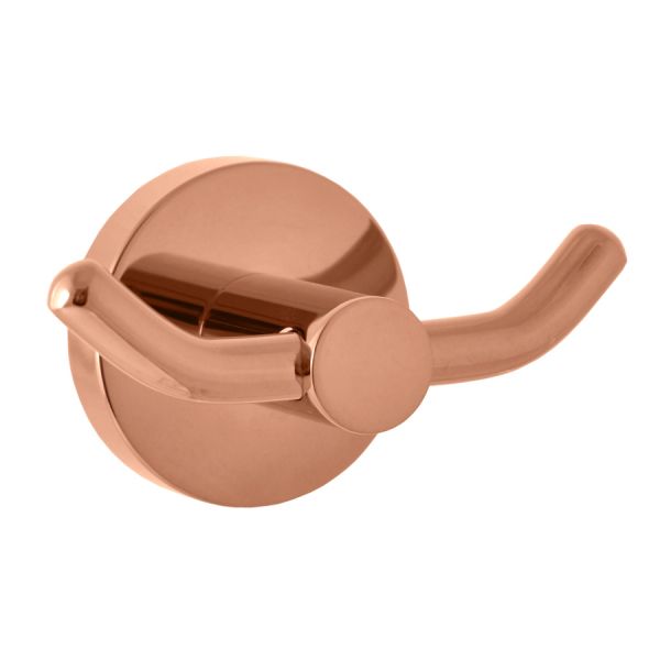 Крючок для ванной комнаты двойной Rav Slezak COLORADO COA0102ZRL, розовое золото