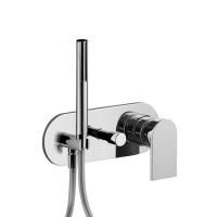 Fantini Mare Смеситель для душа, встраиваемый, на 2 источника, с ручн душем, (наружняя часть), цвет: хром