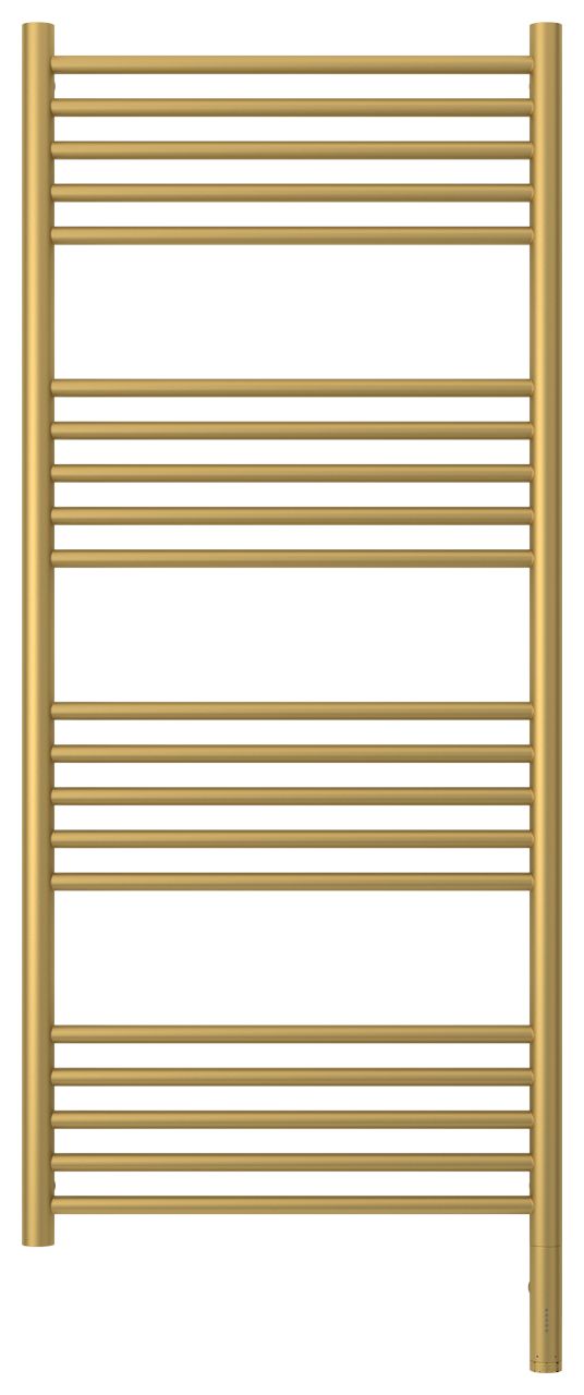 Полотенцесушитель электрический "БОГЕМА 3.0" прямая 1200х500 / МЭМ правый (Матовое золото)