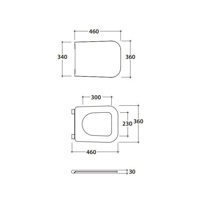 GLOBO Stone Сиденье для унитазов 52см STS05/ST002, цвет черный матовый (микролифт)