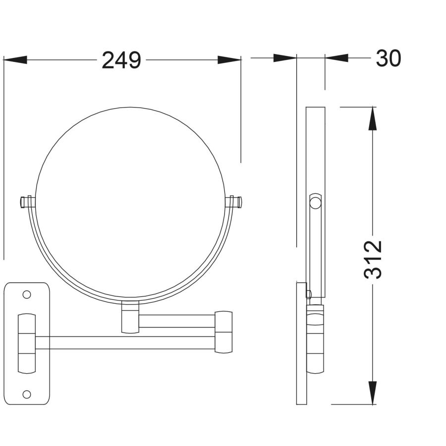 Зеркало Timo Saona 13076/03 черный