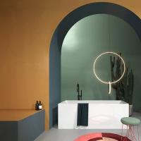 Gruppo Treesse Ilia Ванна 170x75xh60 см. прямоугольная отдельностоящая из акрила, со щелевым переливом, цвет белый матовый ЦЕНА со склада)