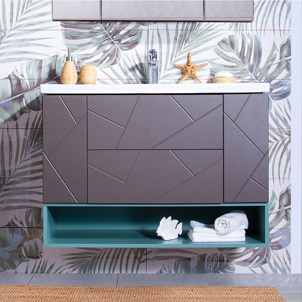 Ниша для тумбы Бриклаер КРИСТАЛЛ 100 см, муссон