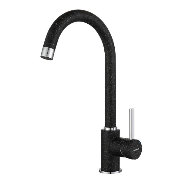 Смеситель для кухни GranFest 3650, черный