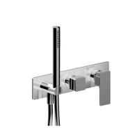 Fantini Mint Смеситель для душа, встраиваемый, на 2 источника, с ручн душем, (наружняя часть), цвет: хром