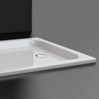 BETTE Supra Душевой поддон квадратный 100х100хh6,5см, D90 мм, с шумоизоляцией, цвет белый