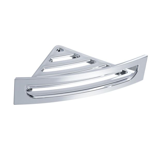 Gedy, решетка угловая с высоким ограничителем из ABS (33х13хh7), цвет хром