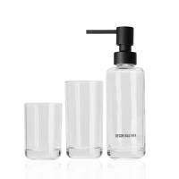 DECOR WALTHER POP UP Набор: стакан, дозатор, держатель зубных щеток, стекло, цвет прозрачный