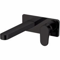 Смеситель для умывальника из стены SPECTRE черный матовый