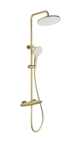 Душевая система с термостатом WONZON & WOGHAND NEO, Брашированное золото (WW-B3045-A-BG)