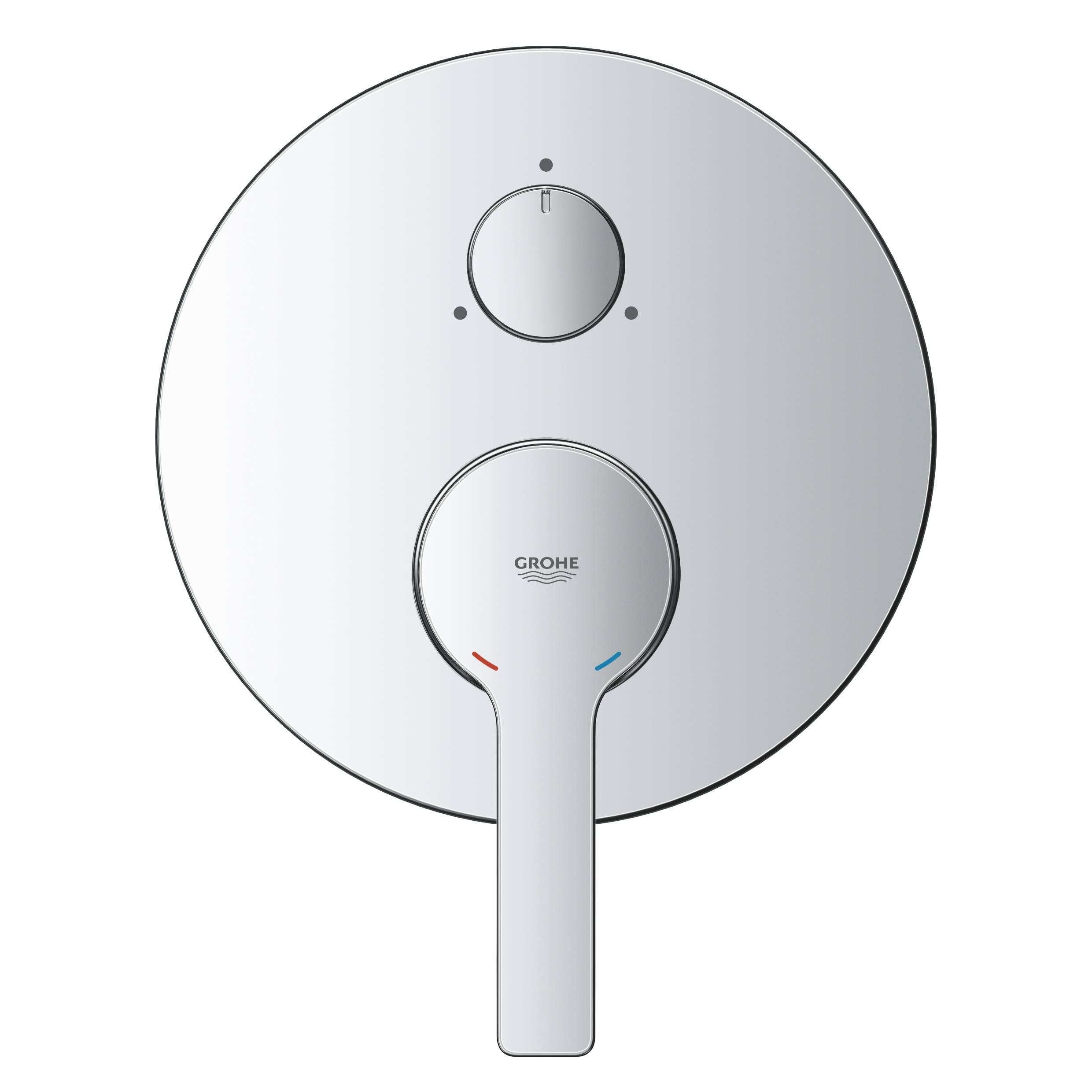 Внешняя часть смесителя для ванны GROHE Lineare New с переключателем на 3 положения, хром (24095001) Внешняя часть смесителя для ванны GROHE Lineare New с переключателем на 3 положения, хром (24095001)