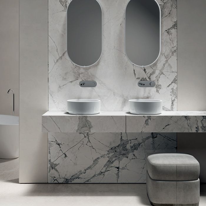 Kerasan  Oke Раковина накладная круглая 40хH15 см, без отв под смеситель, цвет: белый