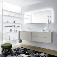 BURGBAD Sinea 1.0  База с  умыв. 1610х490х475 мм. 1 ящика с ручкой желобком.2 выдв ящика. c 1 отв под смес. вкл сифон, версия левая, цвет серый глянц. BURGBAD Sinea 1.0  База с  умыв. 1610х490х475 мм. 1 ящика с ручкой желобком.2 выдв ящика. c 1 отв под смес. вкл сифон, версия левая, цвет серый глянц.