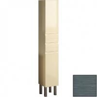 Шкаф пенал SanVit Прима 30 pprim с фактурой под дерево прямые ручки Шелк Сталь