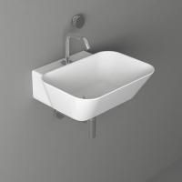 SIMAS WAVE Раковина накладная/подвесная прямоугольная  48х43х16,5 см, с 1 отв под смеситель,цвет белый