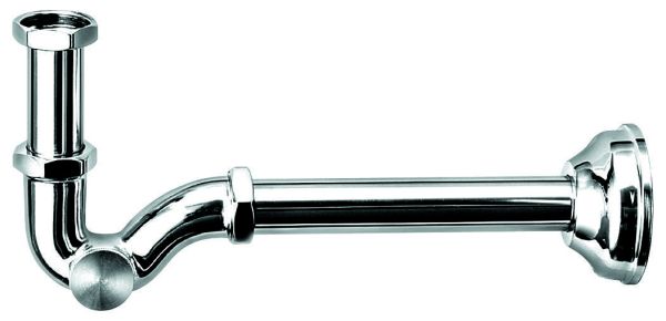 Emmevi, s-образный сифон для раковины, цвет золото