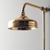 Devon Верхний душ d=20 см с наружней трубой, для термостата MARM74 и ручного душа MARK618, цвет: золото светлое