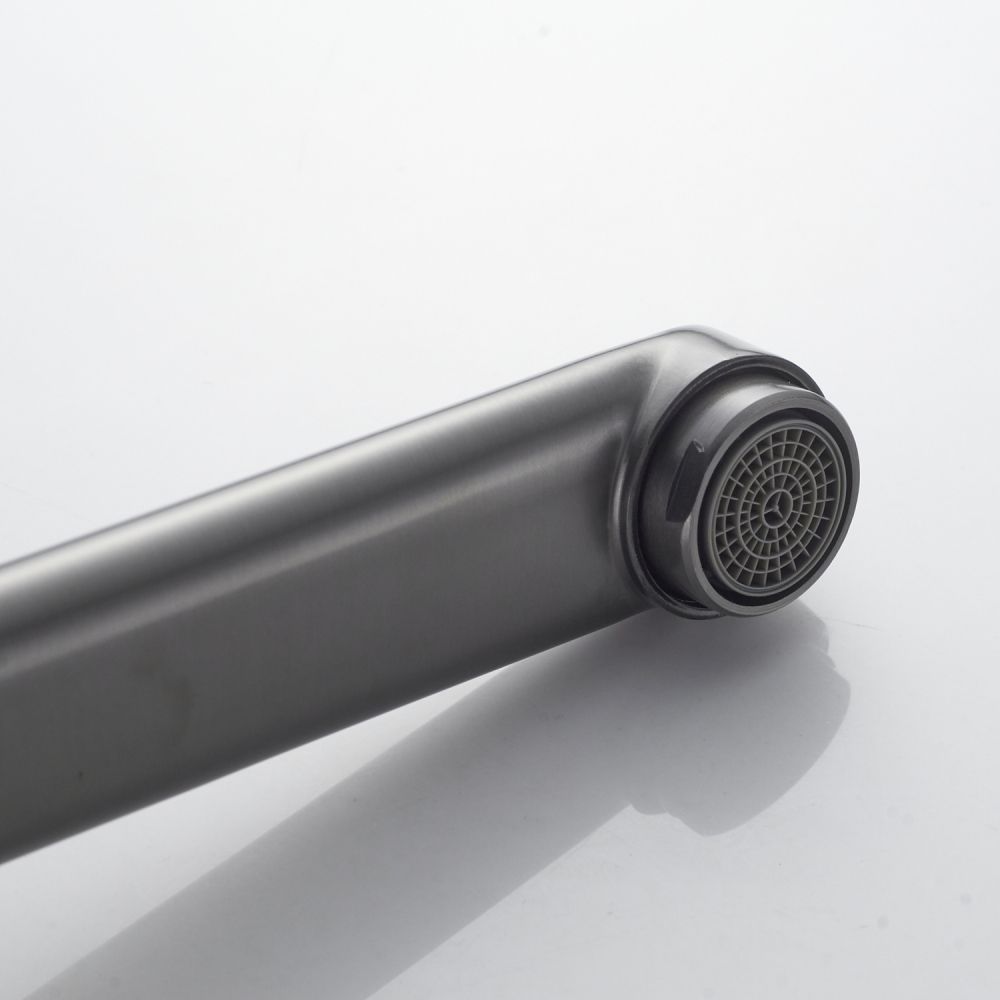 Смеситель для ванны Shevanik S5022T, оружейная сталь