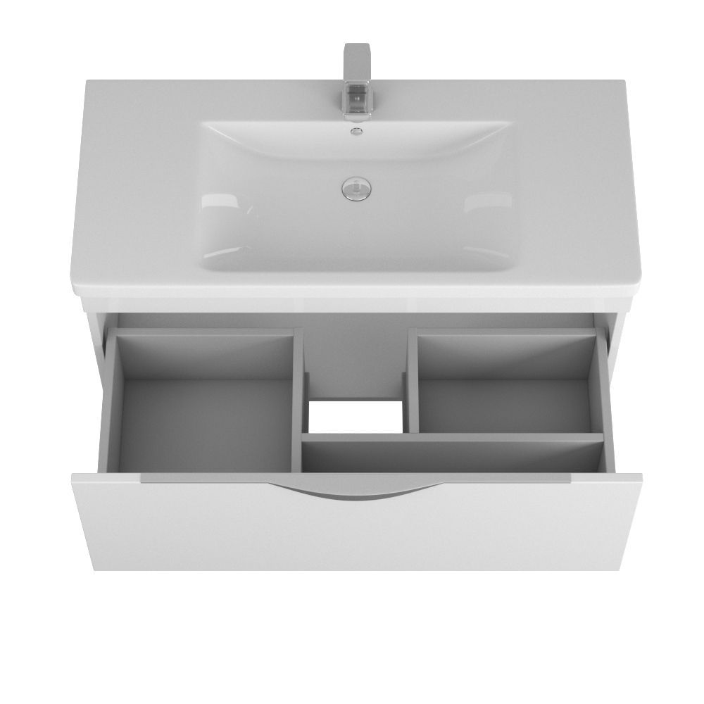 Тумба Sjel 100, белый лак