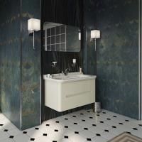 Kerasan Waldorf Раковина керамическая 100х55см, c 1 отверстием под смеситель, белая, цвет заглушки - хром