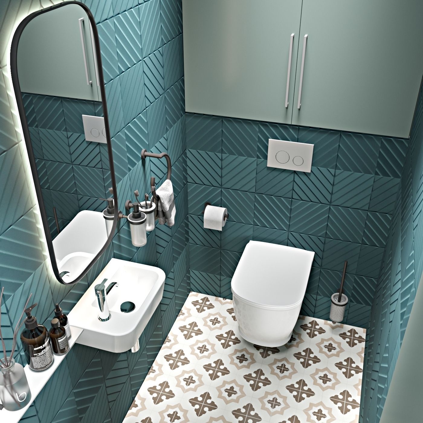 Комплект 5 в 1 инсталляции для подвесного унитаза Lavinia Boho Relfix 77020048