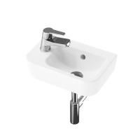 Комплект 4 в 1 Lavinia Boho One 21510468, подвесная фарфоровая раковина 37 см, смеситель, латунный сифон, донный клапан quick-clac