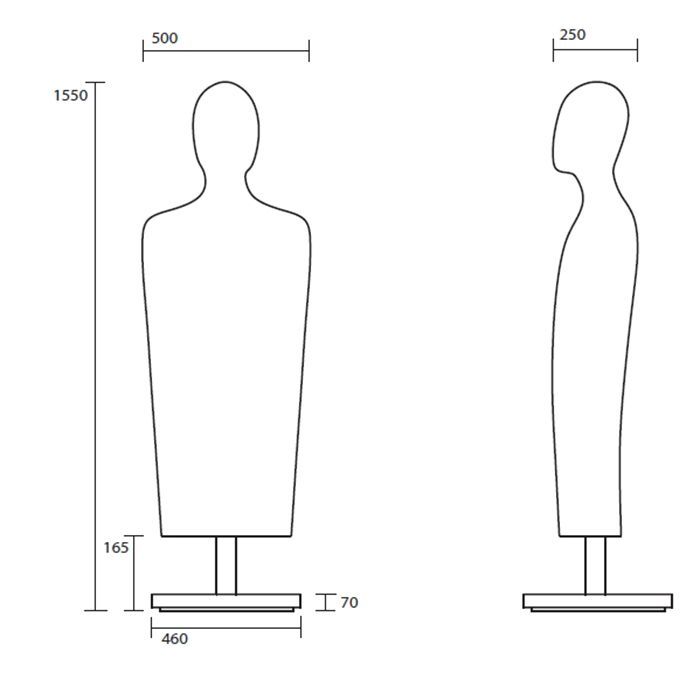 Kerasan Artwork Манекен Adam, цвет белый глянцевый, артикул 4720K1