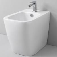 Artceram A16  Биде напольное приставное  36х52 см, с 1 отв под смеситель, с креплениями,  цвет белый.