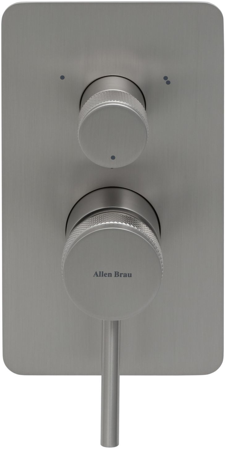 Смеситель для ванны Allen Brau Priority 5.31A11-BN (с внутренней частью, 3 выхода) никель, артикул 5.31A11-BN