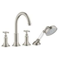 AX Montreux Смеситель на край ванны , цвет сталь