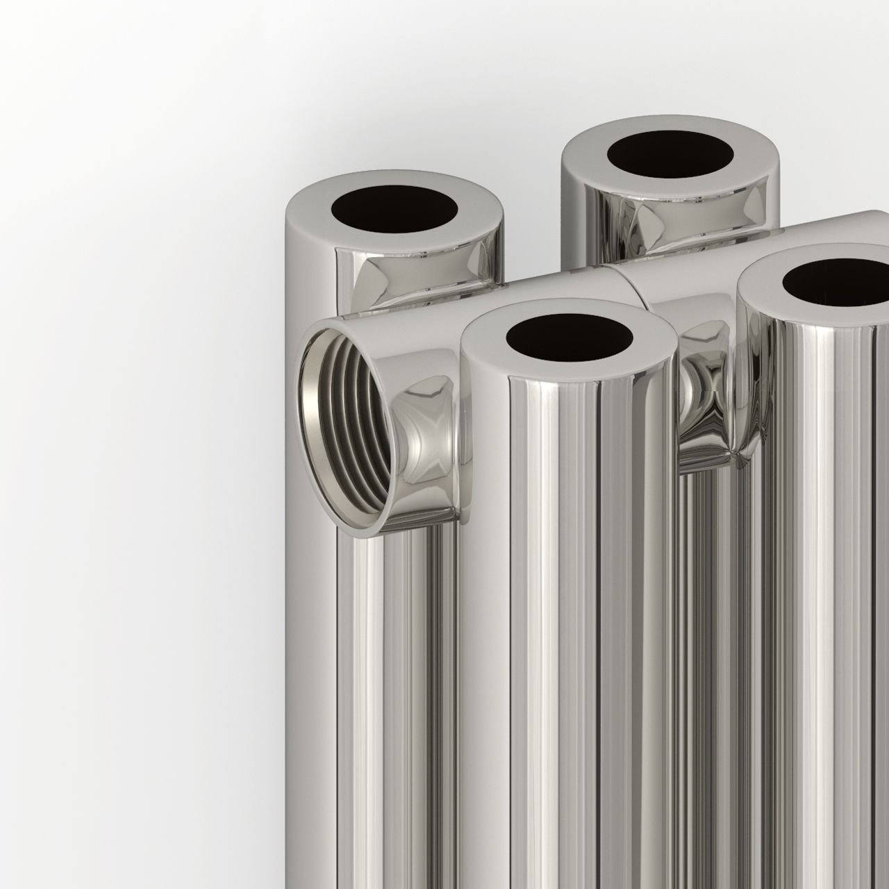 Отопительный радиатор ЭСТЕТ-00 н/ж 500х450 / 10 сек (МУАР Темный Титан)