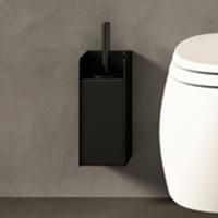 Agape Mach 2 Держатель ерша для унитаза подвесной 25.5x10.9 см, цвет: черный Agape Mach 2 Держатель ерша для унитаза подвесной 25.5x10.9 см, цвет: черный