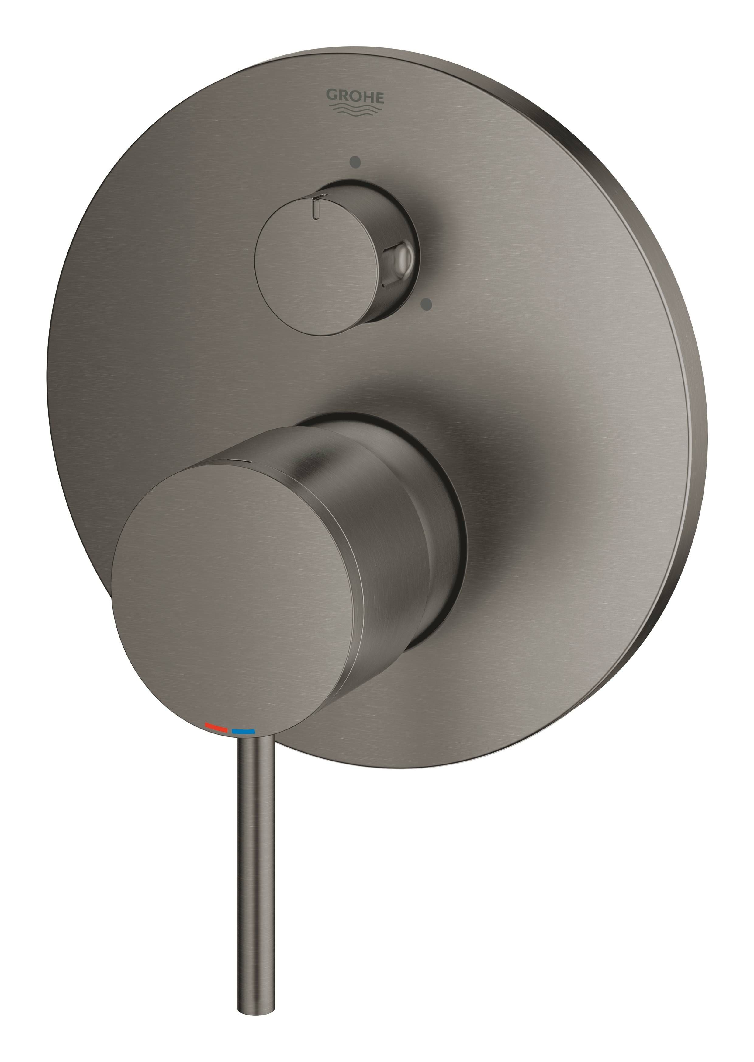 Смеситель для ванны GROHE Atrio New с переключателем на 3 положения, внешняя монтажная часть, темный графит матовый (24096AL3) Смеситель для ванны GROHE Atrio New с переключателем на 3 положения, внешняя монтажная часть, темный графит матовый (24096AL3)