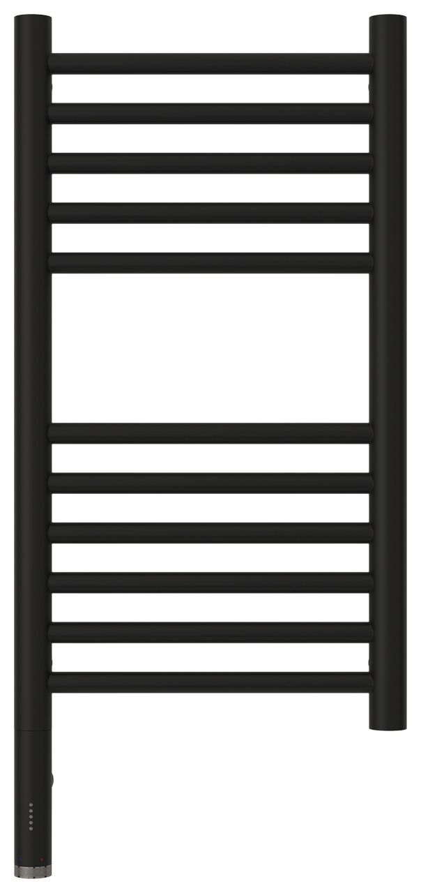 Полотенцесушитель, Сунержа, Богема 3.0, электрический, ширина, мм-332, глубина, мм-75, высота, мм-600, подключение-слева, электрокомплект-МЭМ, материал-нержавеющая сталь, цвет-черный матовый