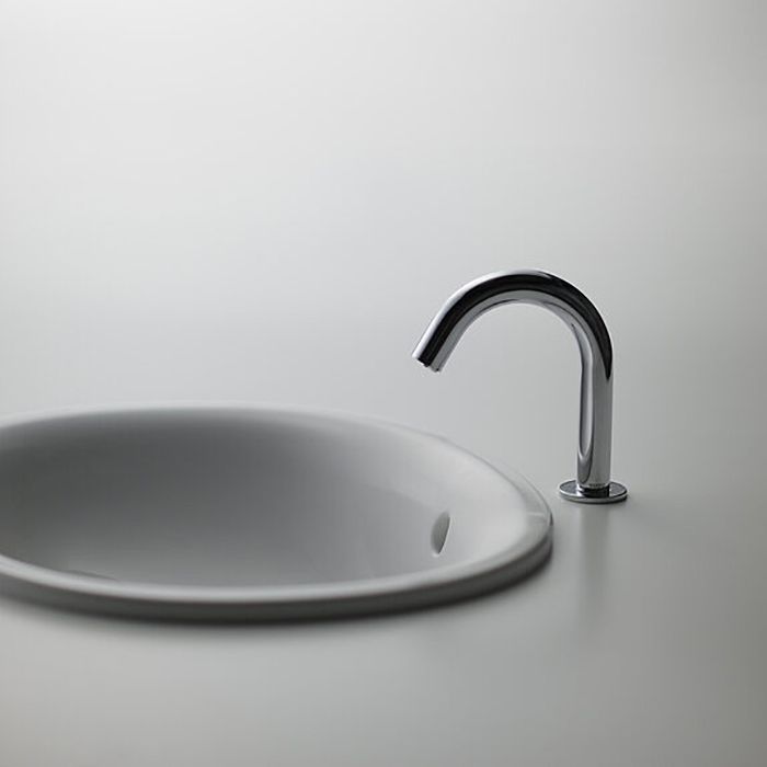 TOTO PUBLIC Раковина 530x450x177мм, встраиваемая сверху, без отв.под смеситель, с переливом, CeFiONtect, цвет:  белый