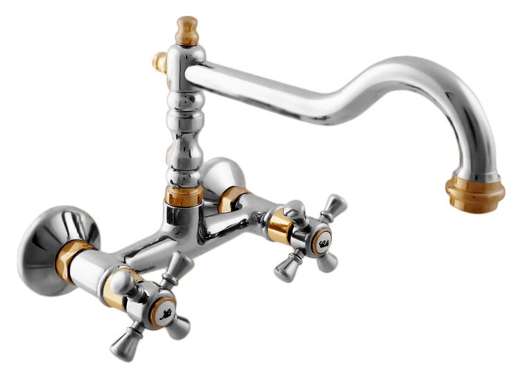 Смеситель для раковины Rav Slezak Morava retro MK302.5/28 хром, с ручкой МК3