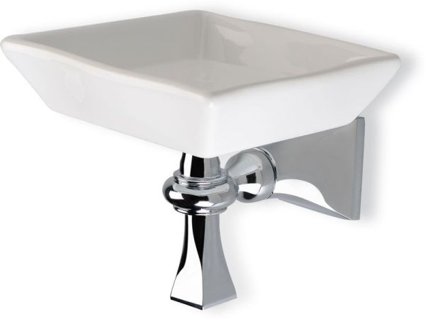 Stil Haus Prisma, настенная керамическая мыльница, цвет золото - черная керамика