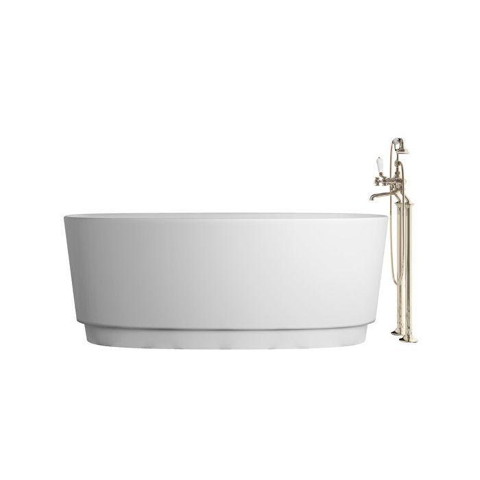 Devon Dove Ванна ИЗ WHITE TEC PLUS 170.5х64.7х84.6 см, цвет: белый, в компл донный клапан с крышкой из WHITE TECи сифон EACC571, (цоколь белый)