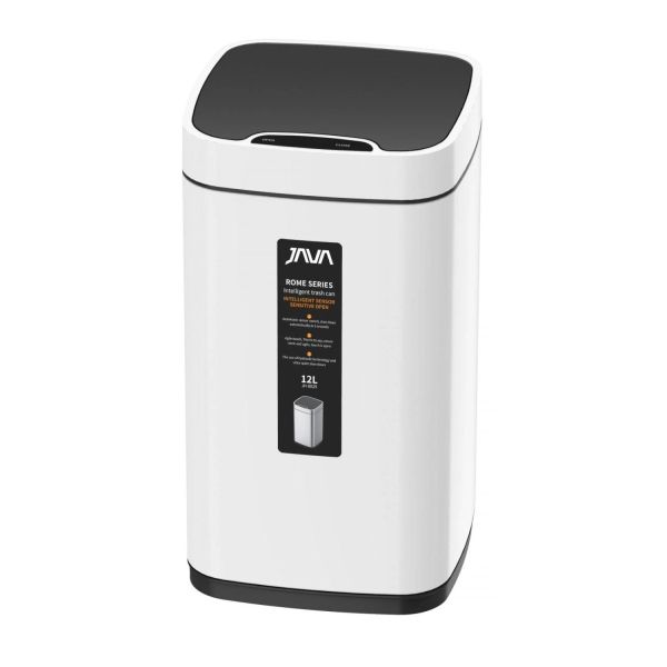 Сенсорное ведро JAVA S-883-12W, 12 литров