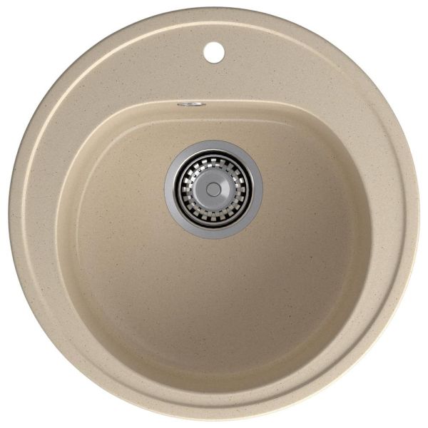 Кухонная мойка GranFest RONDO 510, кашемир