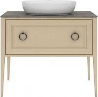 Тумба PLAZA Classic напольная с ящиками 100, капучино матовая