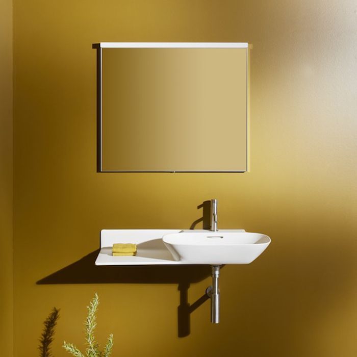 Laufen INO Раковина 900х450х120мм с 1 отв. под смесит, полка слева, цвет: белый