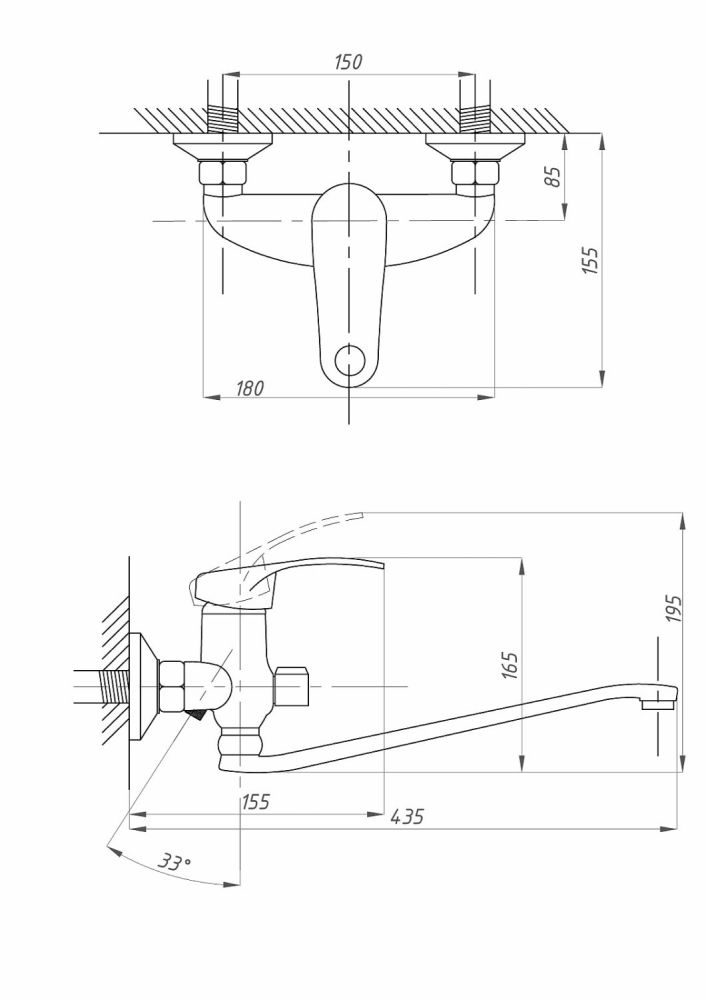 Смеситель для ванны с душем FAUZT FZs-888-133 тип См-ВУОРНШлА, артикул FZs-888-133