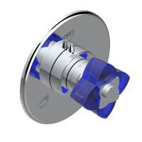 THG PETALE DE CRISTAL BLEU Переключатель встраиваемый, внешняя часть, цвет хром THG PETALE DE CRISTAL BLEU Переключатель встраиваемый, внешняя часть, цвет хром