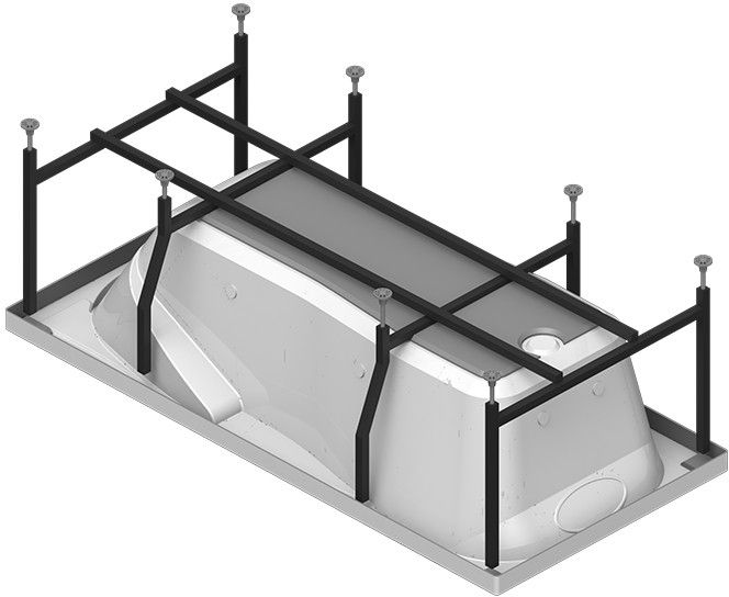 Акриловая ванна Radomir Парма-дона 180x85 R 1-01-0-2-1-035 Белая без гидромассажа