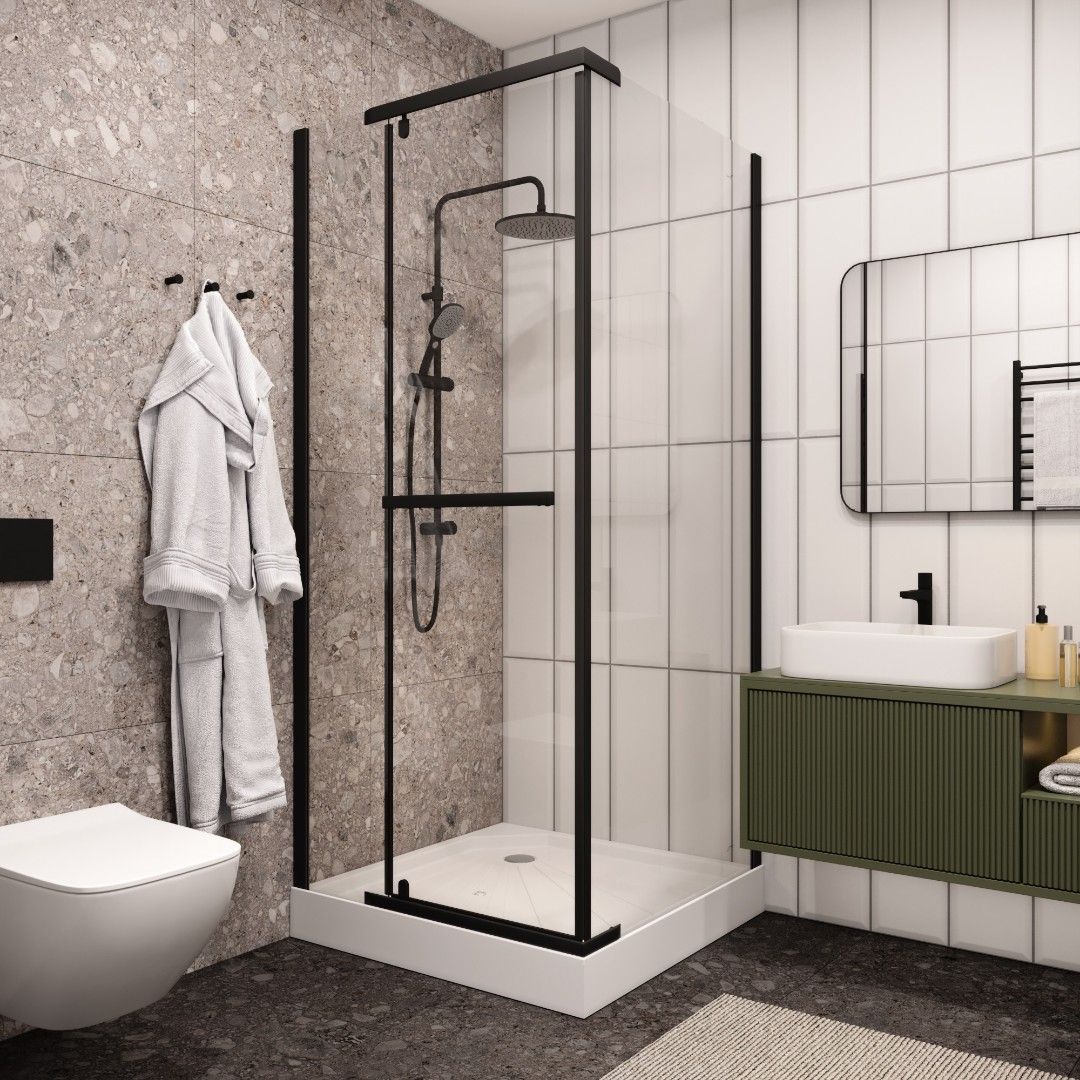 Ограждение MIMI ZQ91B душевое Cerutti SPA без поддона (90x90x195) Ограждение MIMI ZQ91B душевое Cerutti SPA без поддона (90x90x195)